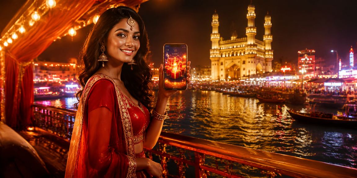 Hyderabad Charminar casino app usage vibrant scene